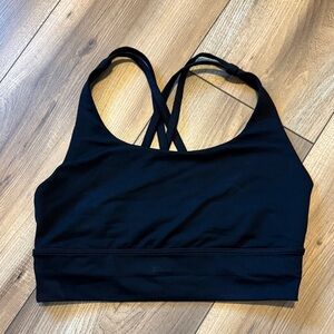 Lululemon Black Strappy Sports Bra with Crisscross Back